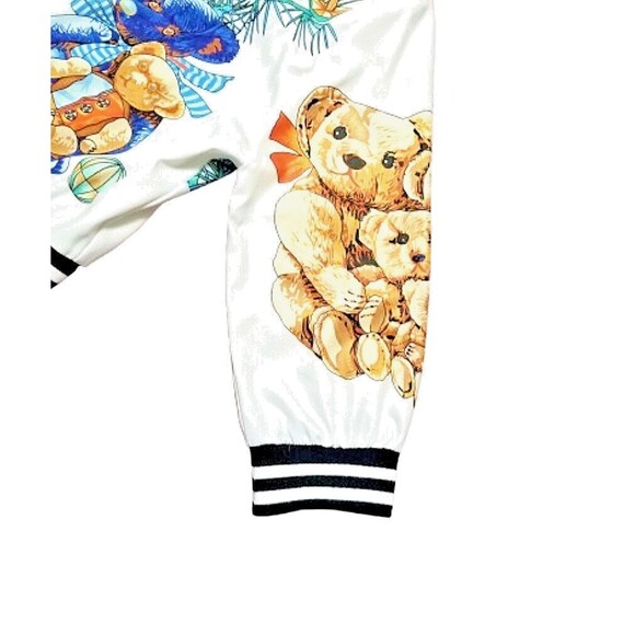 LIANG DIAN YI ZU White Colorful Teddy Bear Skater Shirt Dress Large Knee Length - Picture 7 of 11